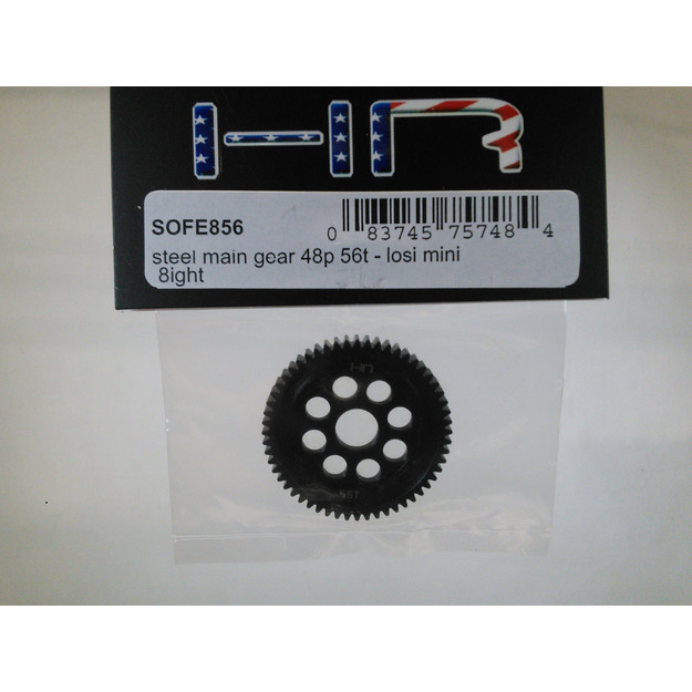 Hot Racing SOFE856 Steel 56T 48P Spur Gear - 1/14 Losi